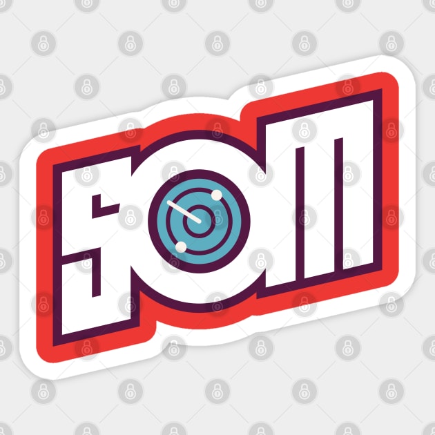 SOM 2.0 WHITE RADAR Sticker by Spawn On Me Podcast